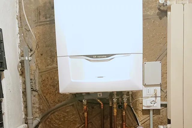 Caldaia a condensazione installata